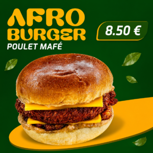 Afro Burger Poulet Mafé
