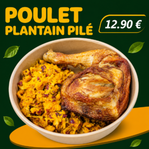 Poulet plantain Pilé