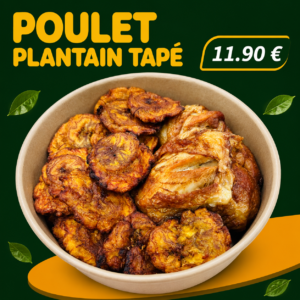 Poulet plantain tapé
