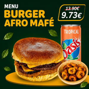 Menu Burger Afro Mafé
