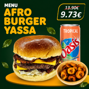 Menu Afro Burger Yassa