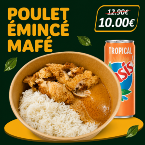 Poulet émincé mafé