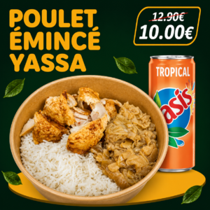 Poulet émincé Yassa
