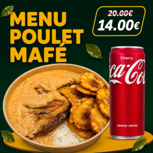 Menu Poulet Mafé